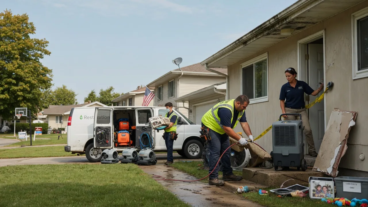 Water Damage Restoration in Mentone, IN near me